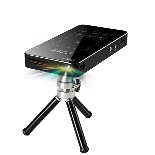 Akku Beamer OTHA Mini Beamer mit Touchpad und Auto Keystone-Korrektur