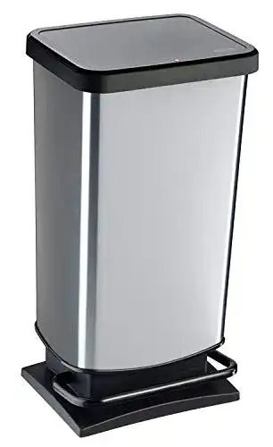 Mülleimer Rotho Paso 40l mit Pedal und Deckel aus Kunststoff (PP)