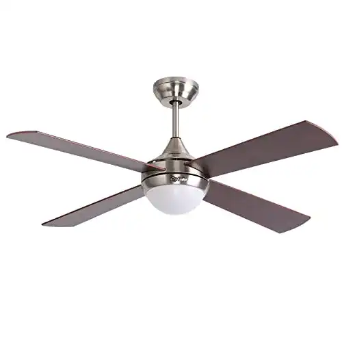 Deckenventilator Ovlaim 122 cm mit dimmbarer LED-Beleuchtung