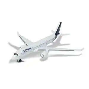 Flugzeugmodell Majorette Airbus 350 Lufthansa Spielzeugflugzeug 13 cm