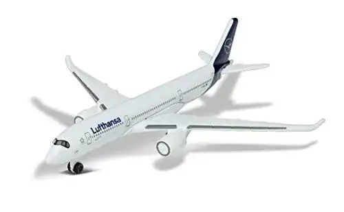 Flugzeugmodell Majorette Airbus 350 Lufthansa Spielzeugflugzeug 13 cm