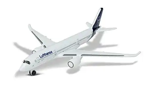 Flugzeugmodell Majorette Airbus 350 Lufthansa Spielzeugflugzeug 13 cm