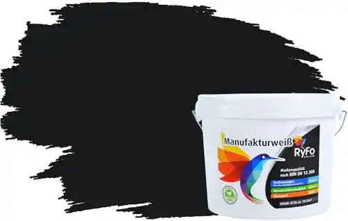 Wandfarbe Schwarz Ryfo Colors – Bunte Wandfarbe in Manufakturweiß und Schwarz