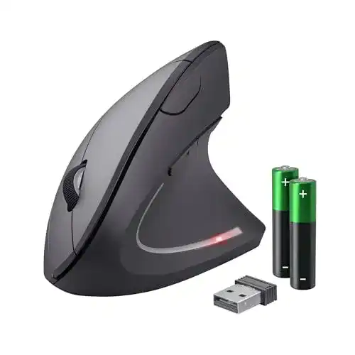 Kabellose vertikale Maus Trust Verto für ergonomisches Arbeiten