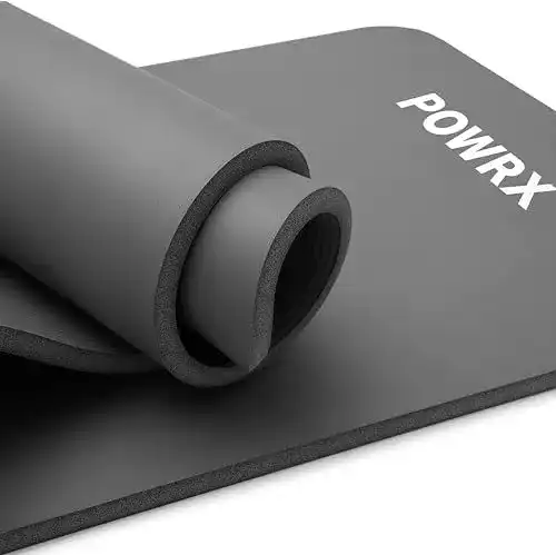 Gymnastikmatte POWRX Fitnessmatte rutschfest mit Tragegurt