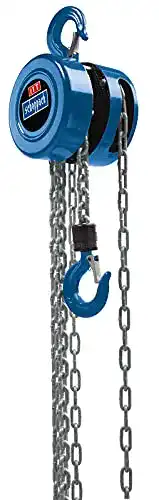 Scheppach Kettenzug CB01 Flaschenzug mit 1000 kg Tragkraft und 3000 mm Hubhöhe