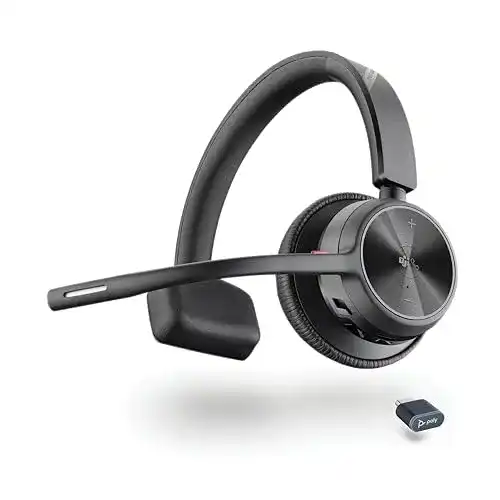 Plantronics Poly Voyager 4310 UC Schnurloses Headset mit Noise Cancelling