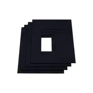 Passepartout Livingtree 5x schwarz, Außengröße 10×10 cm