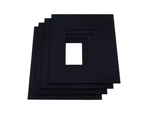 Passepartout Livingtree 5x schwarz, Außengröße 10×10 cm