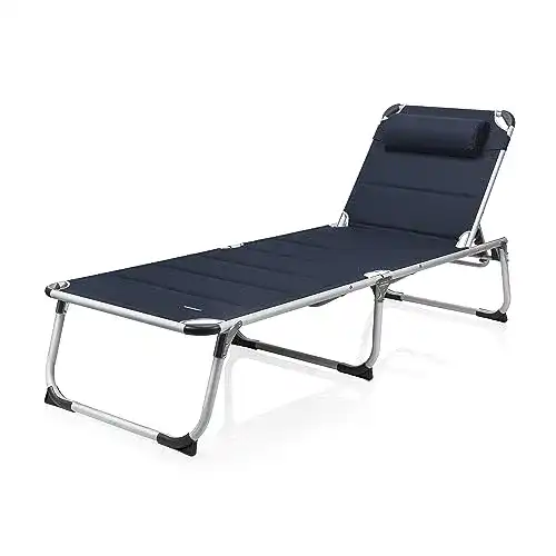 Campingliege Campart BE-0637 aus 600D Polyester mit faltbarem Design