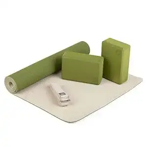Bodhi Yogamatte Starter-Set mit rutschfester Yogamatte und Zubehör