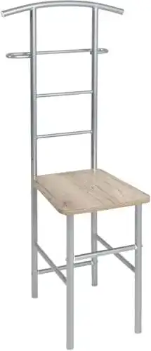 Herrendiener HAKU Möbel aus Aluminium und Eiche San Remo