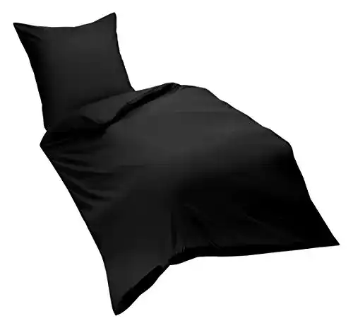Renforcé Bettwäsche Set von Fleuresse Dream Art Riva in Schwarz