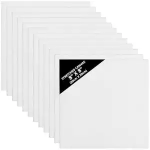 Keilrahmen Kurtzy 12 Stück 20 x 20 cm Leinwand zum Bemalen