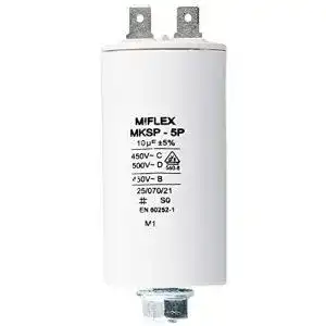 Miflex Anlaufkondensator 10µF 450V für Motoren