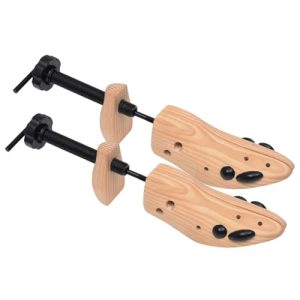 Schuhdehner vidaXL aus Kiefernholz mit 12 Löchern für Größe 41-46
