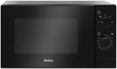 Amica Mikrowelle AMMF20M1B in Schwarz mit 20 Litern Fassungsvermögen