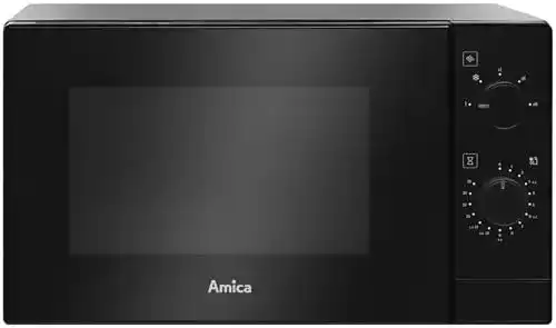 Amica Mikrowelle AMMF20M1B in Schwarz mit 20 Litern Fassungsvermögen