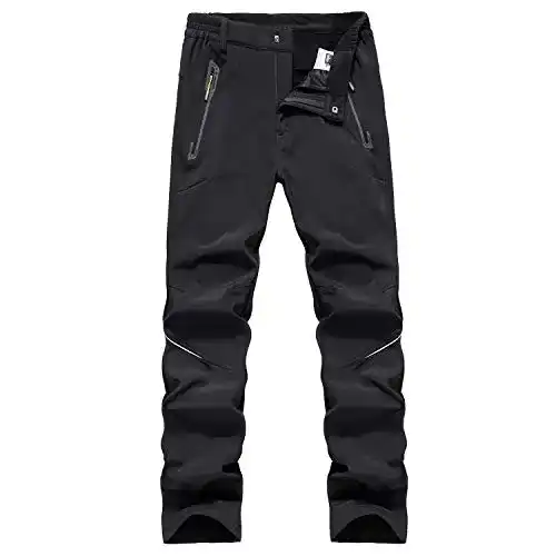 Softshellhose für Herren von BWBIKE – Fleecegefütterte Outdoor-Wanderhose