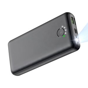Jiga Wireless Powerbank 30000 mAh Externer Akku mit USB C und Taschenlampe