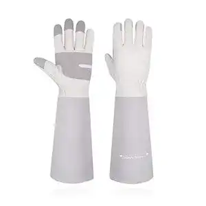 Rosenhandschuhe für Gartenarbeit – Lederhandschuhe mit Unterarmschutz