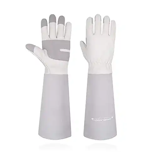 Rosenhandschuhe für Gartenarbeit – Lederhandschuhe mit Unterarmschutz