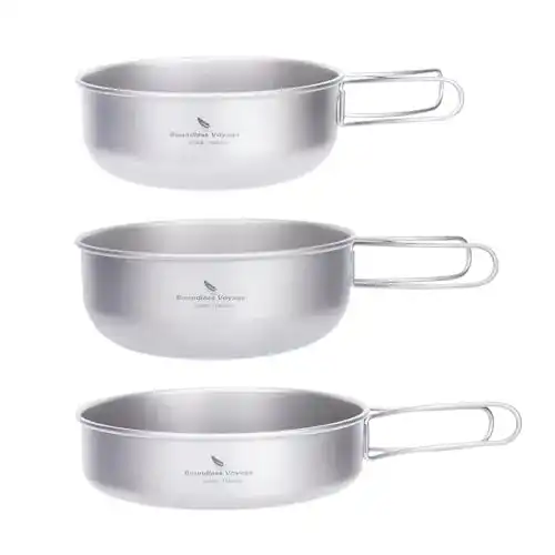 Camping Topf Boundless Voyage Outdoor Ultraleicht 3 Stück