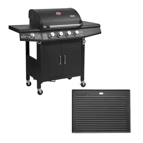 Gasgrill mit Seitenbrenner Taino Red 4+1 für BBQ und Grillwagen