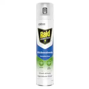 Mückenschutz Raid Essentials Raumschutz-Spray mit pflanzlichen Wirkstoffen