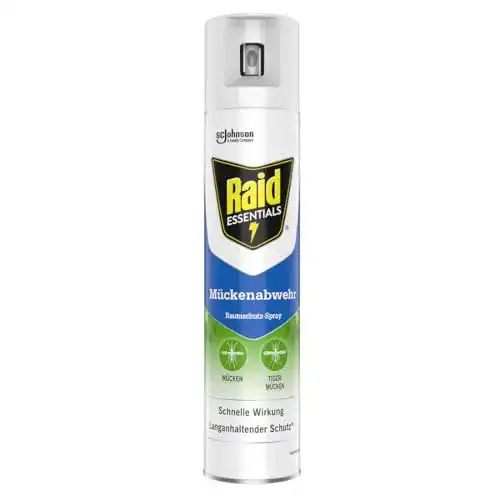 Mückenschutz Raid Essentials Raumschutz-Spray mit pflanzlichen Wirkstoffen