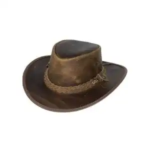 Cowboyhut Black Jungle Bulat aus Leder in verschiedenen Größen
