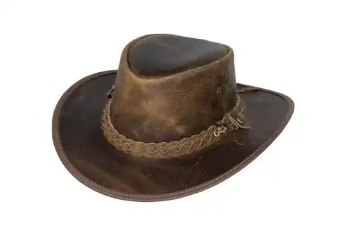 Cowboyhut Black Jungle Bulat aus Leder in verschiedenen Größen