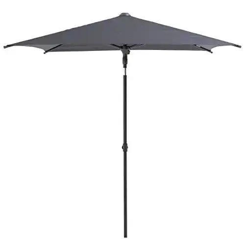 Sonnenschirm grau Sorara Valencia 160×200 cm rechteckig kippbar
