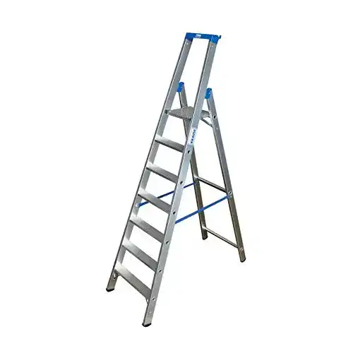 Krause 124548 Stufen-Stehleiter mit 7 Stufen für professionelle Anwendungen