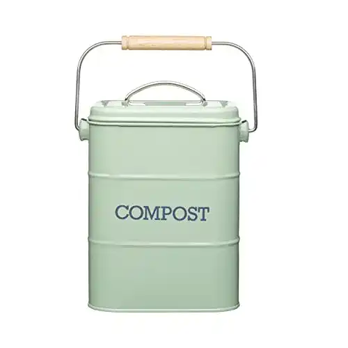 Komposteimer KitchenCraft Living Nostalgia aus Metall für die Küche