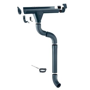 Zink Dachrinne Zambelli Komplettset für eine Dachseite, RG 333, 6m