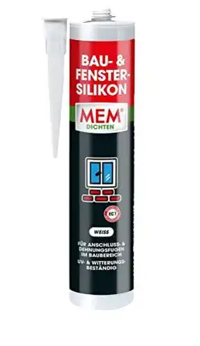 MEM Bau- und Fenster-Silikon in Weiß für Dichtarbeiten