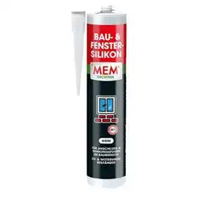 MEM Bau- und Fenster-Silikon in Weiß für Dichtarbeiten