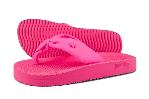 Flip-Flops Damen Sandalen Comfy Flower in Neonpink Größe 39 EU
