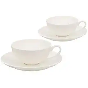 Teetassen Set Buchensee aus Fine Bone China Porzellan mit 150ml