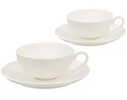Teetassen Set Buchensee aus Fine Bone China Porzellan mit 150ml