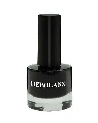Schwarzer veganer Nagellack Liebglanz Le Noir, 8ml