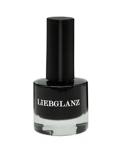 Schwarzer veganer Nagellack Liebglanz Le Noir, 8ml