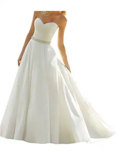 Brautkleid Victory Bridal in Elfenbein mit Herzausschnitt