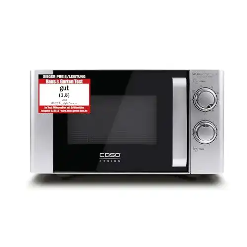 Mikrowelle ohne Drehteller Caso MG 20 Ecostyle Ceramic mit Grillfunktion