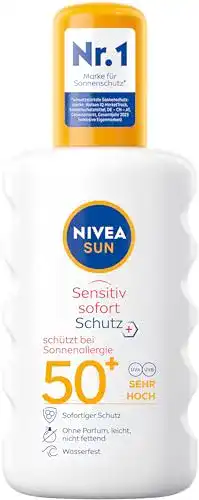 Allergie-Sonnencreme Nivea Sun Sensitiv Sofort Schutz mit LSF 50+