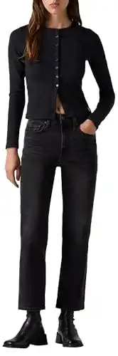 Levi’s Damen 725 Authentic Kick Bootcut Ankle Jeans