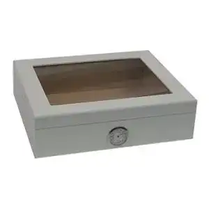 Angelo Humidor in Weißmatt für 25 Zigarren