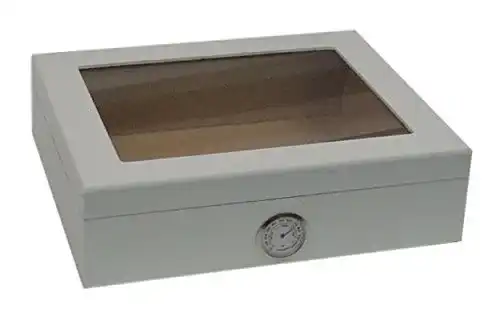 Angelo Humidor in Weißmatt für 25 Zigarren