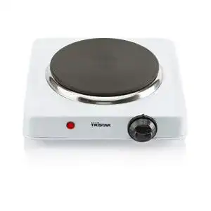 Einzelkochplatte Tristar KP-6185, 15 cm, 1000 W, Edelstahl